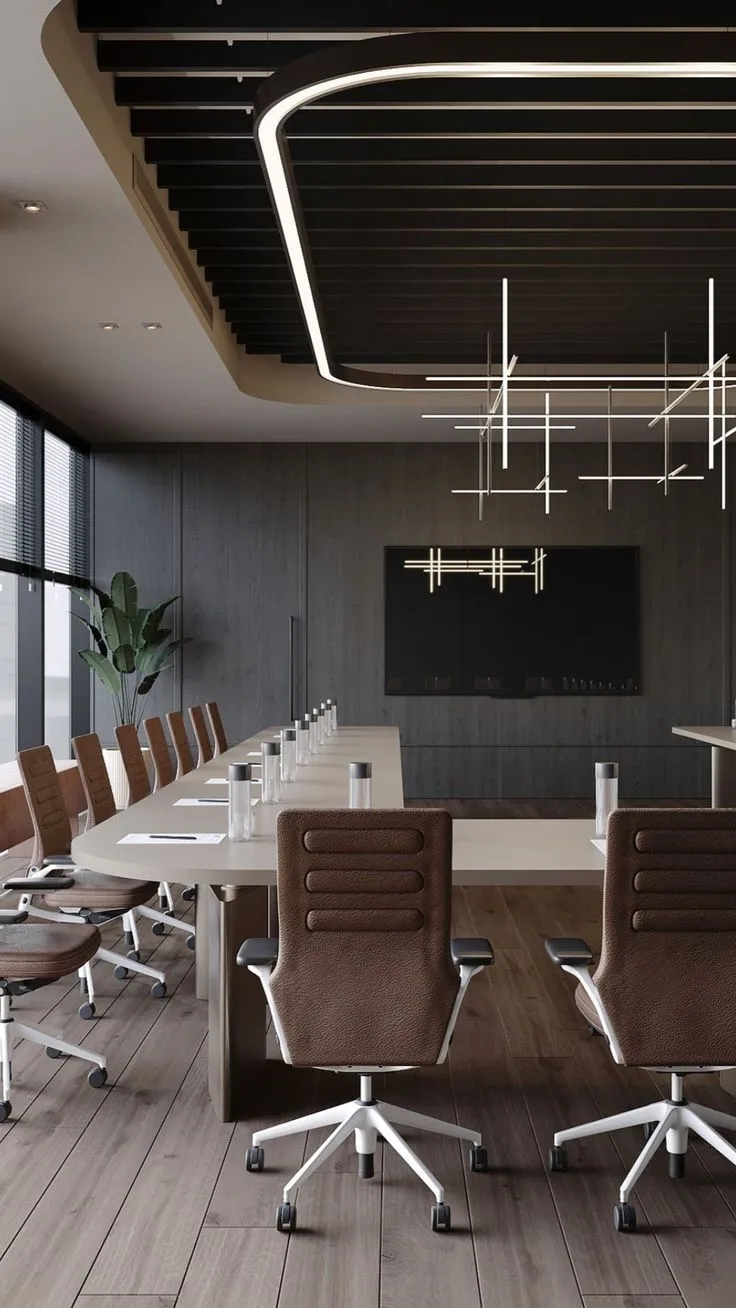 Executive boardroom with premium AV system, touch panel control and Biamp DSP audio in Malaysia